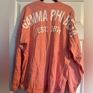 Coral Spirit Jersey Gamma Phi Beta Sorority Spirit Jersey